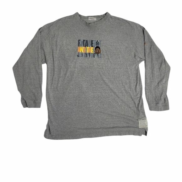 VINTAGE 90s/Y2K Fat Albert x Fubu gray‎ long sleeve shirt XL - Picture 1 of 9